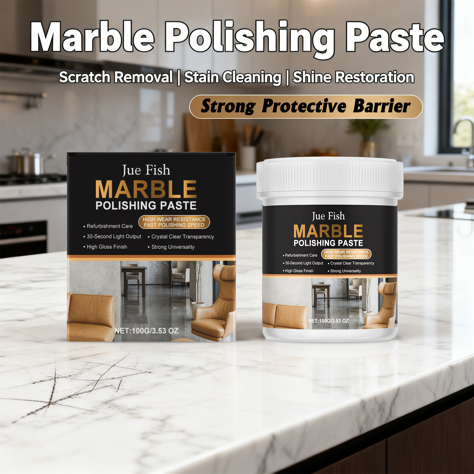 Desk Setup Clean - Marble Polishing Paste Effectively Brightening Stone