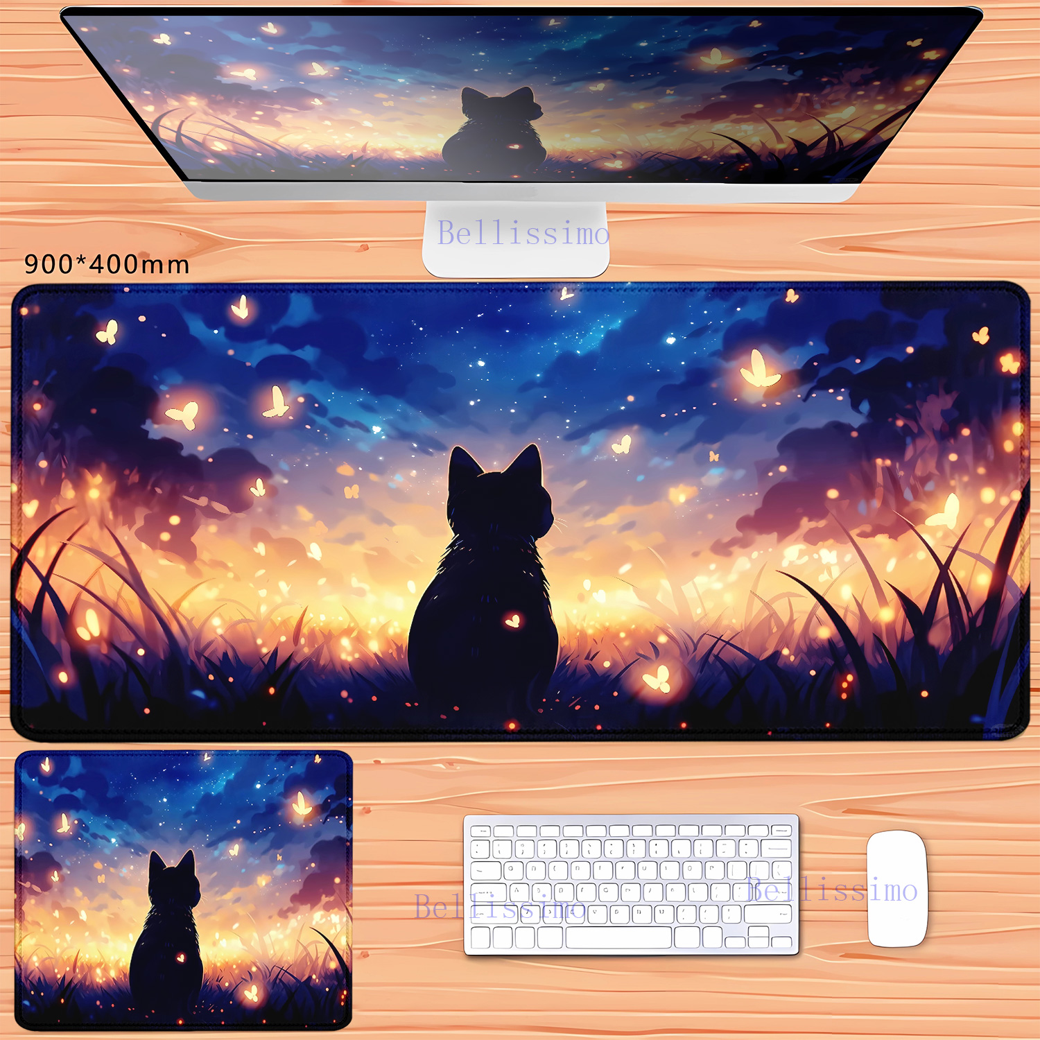 Korean Desk Setup - XXL teclado Rubber mousepad Large Gaming