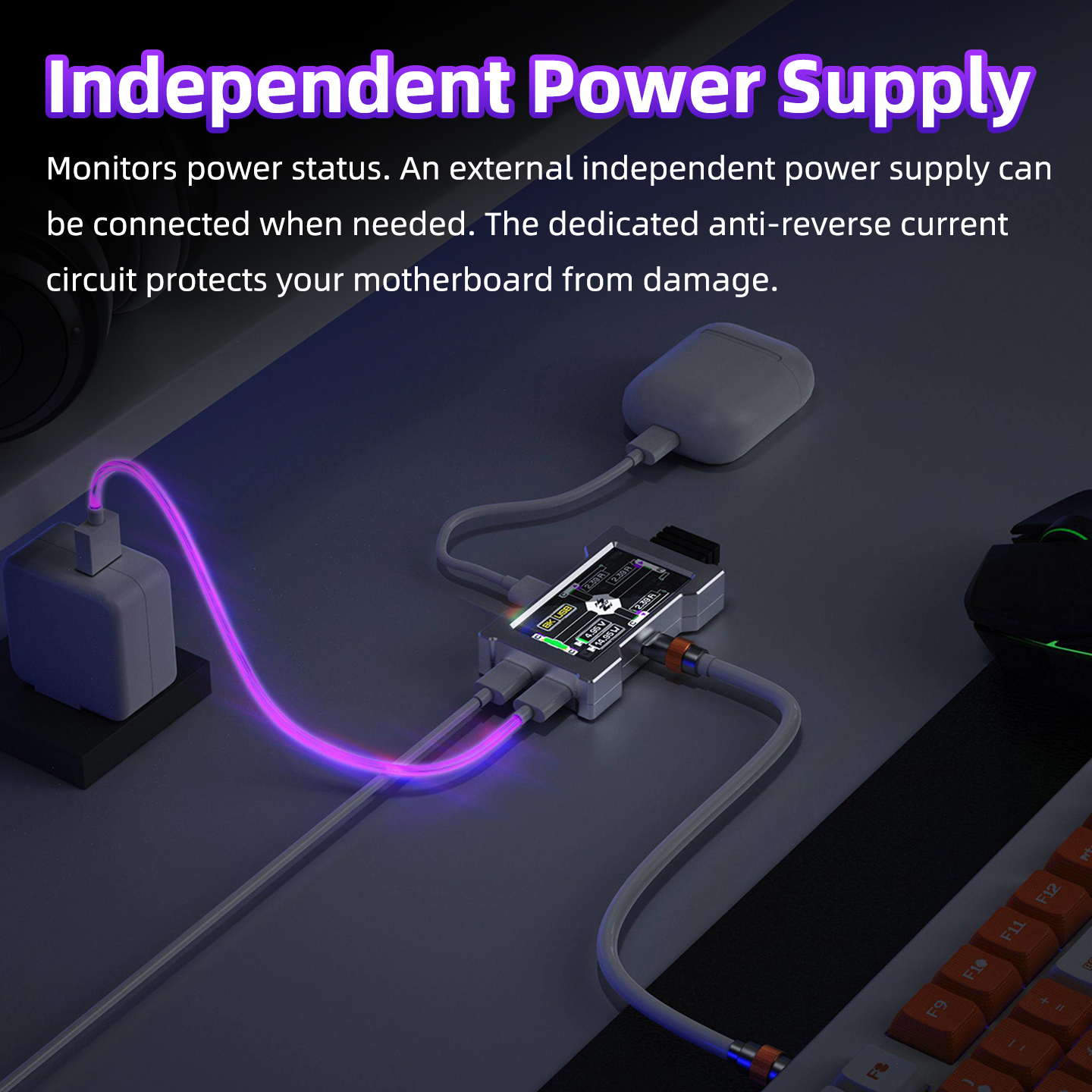 HMHUB Gaming USB Hub - 2-To-3  - Desk Setup Gaming ulasan dan harga