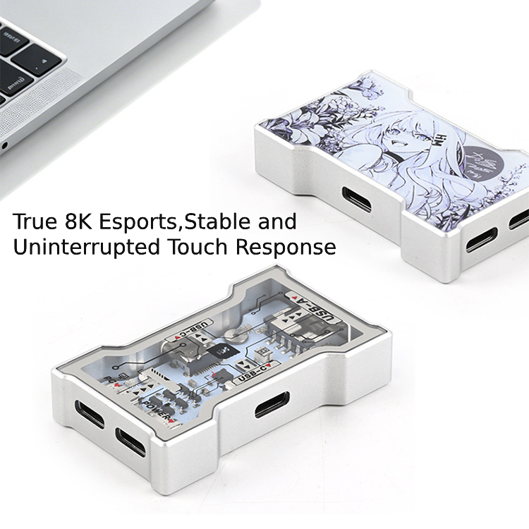 RGB USB Hub 2 Input 3 Output A - Desk Setup Keyboard ulasan dan harga