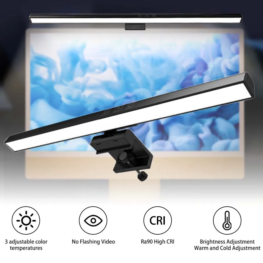 LED 33cm 50cm Monitor Light Ba - Desk Setup No Computer ulasan dan harga