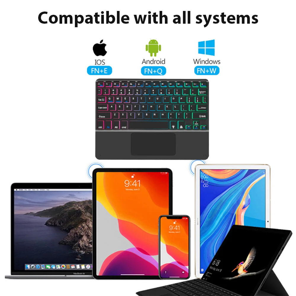 Bluetooth Keyboard for Tablet  - Desk Setup Keyboard ulasan dan harga