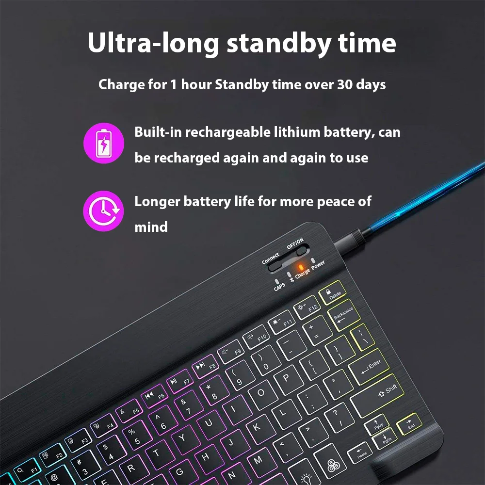 Bluetooth Keyboard for Tablet  - Desk Setup Keyboard ulasan dan harga