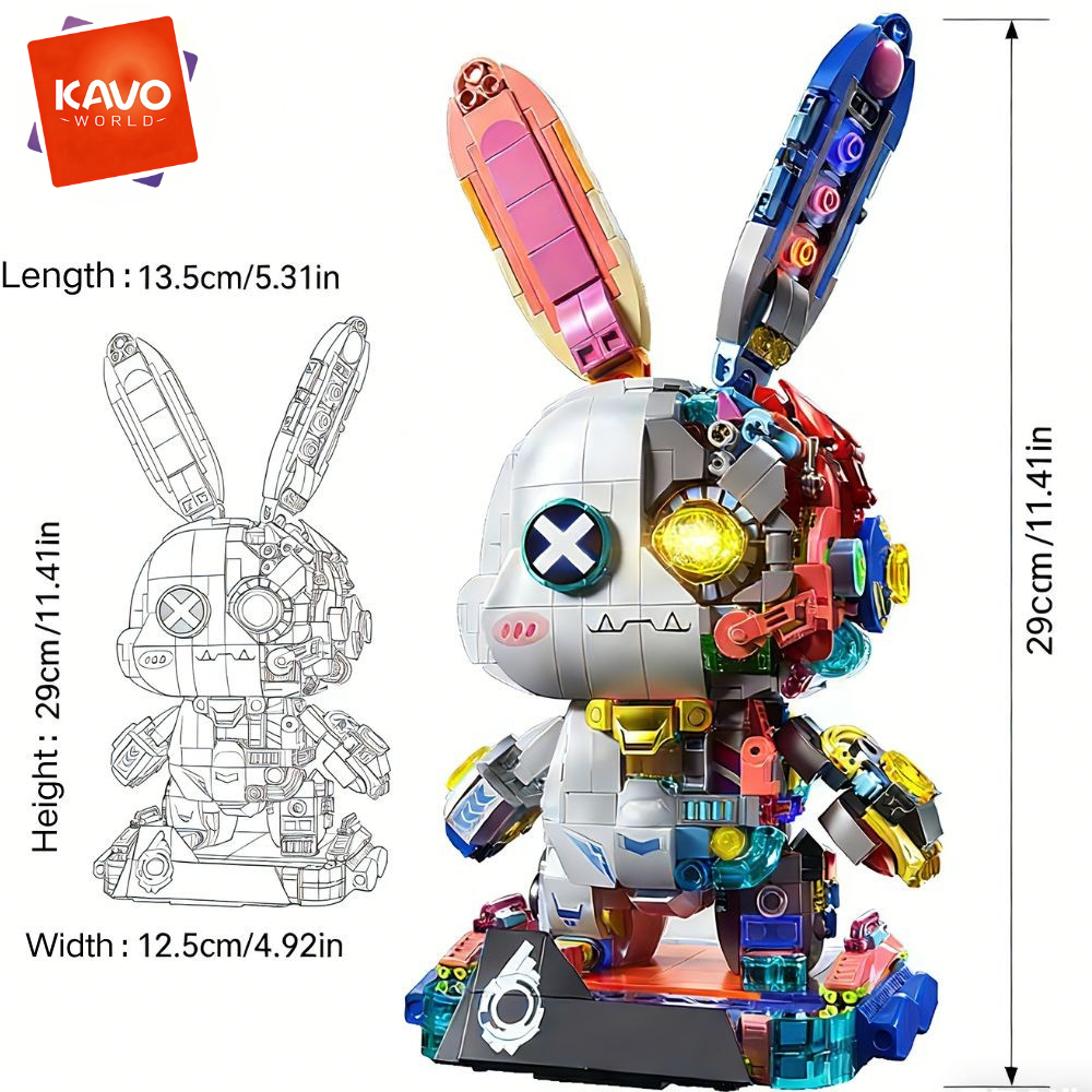 KAVOWORLD Cyberpunk Mechanical - Desk Setup Kit ulasan dan harga
