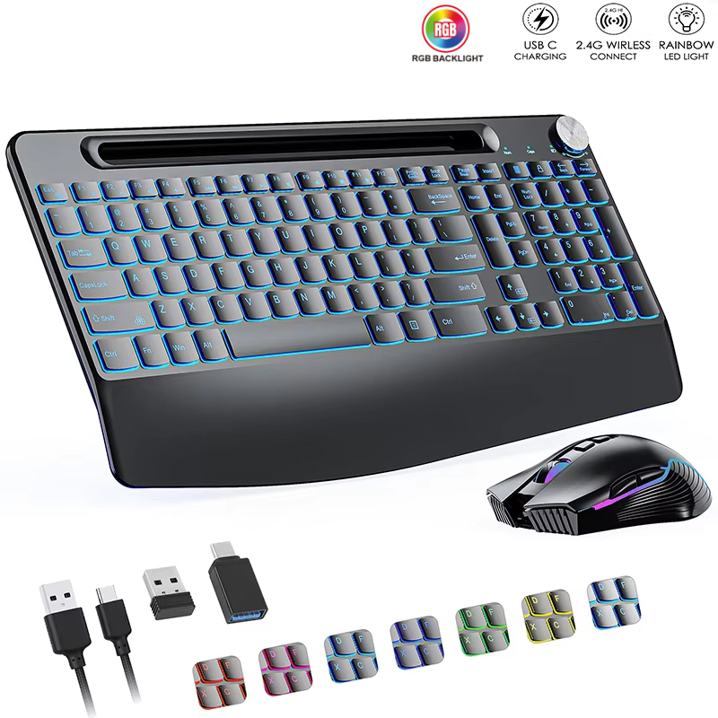 2.4G&Type-C Wireless Keyboard  - Desk Setup Keyboard ulasan dan harga