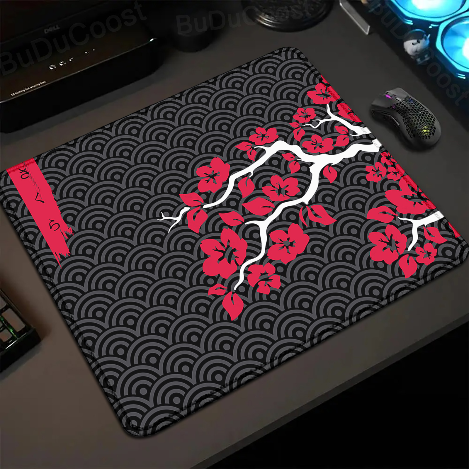 Small Size Mousepad Sakura Art - Korean Desk Setup ulasan dan harga