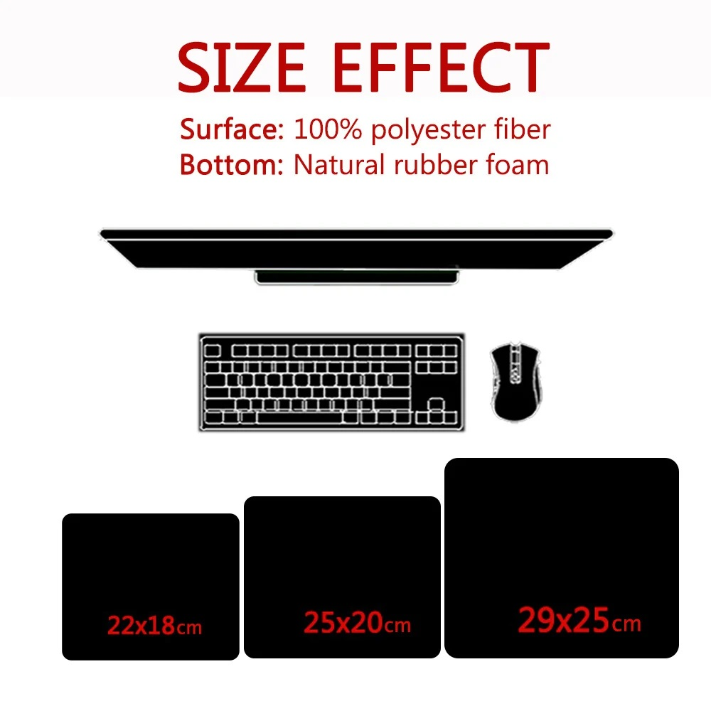 Rubber Mat Small Kawaii Mouse  - Korean Desk Setup ulasan dan harga