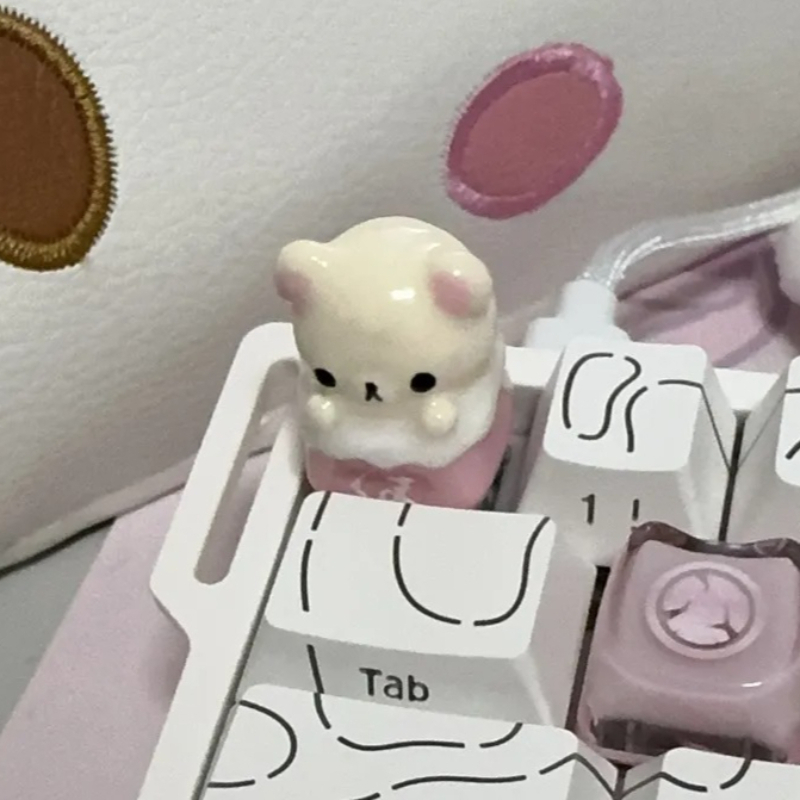 Kawaii Rilakkuma Keycaps Relax - Desk Setup Keyboard ulasan dan harga