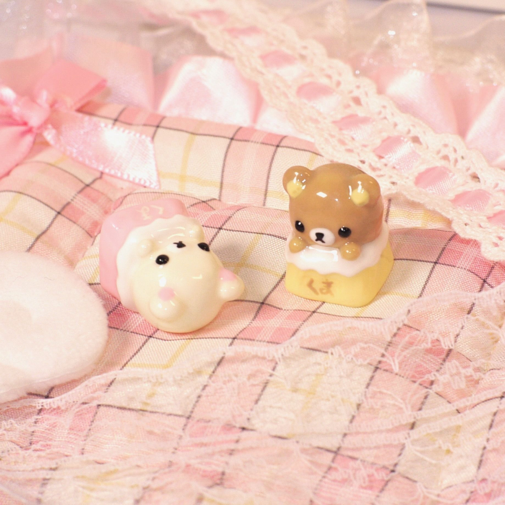 Kawaii Rilakkuma Keycaps Relax - Desk Setup Keyboard ulasan dan harga