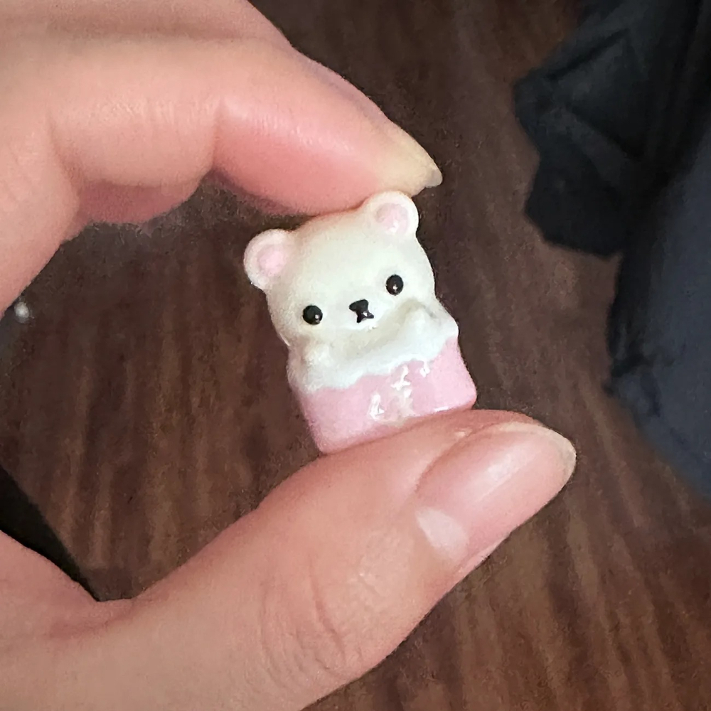 Kawaii Rilakkuma Keycaps Relax - Desk Setup Keyboard ulasan dan harga