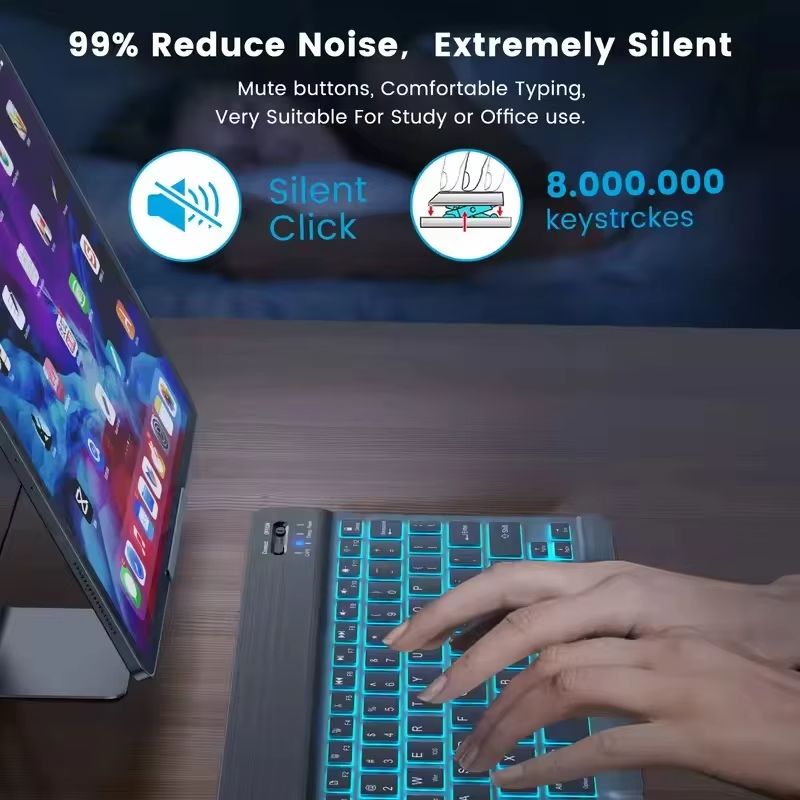 READ YYEAH RGB Backlit Bluetoo - Desk Setup Keyboard ulasan dan harga