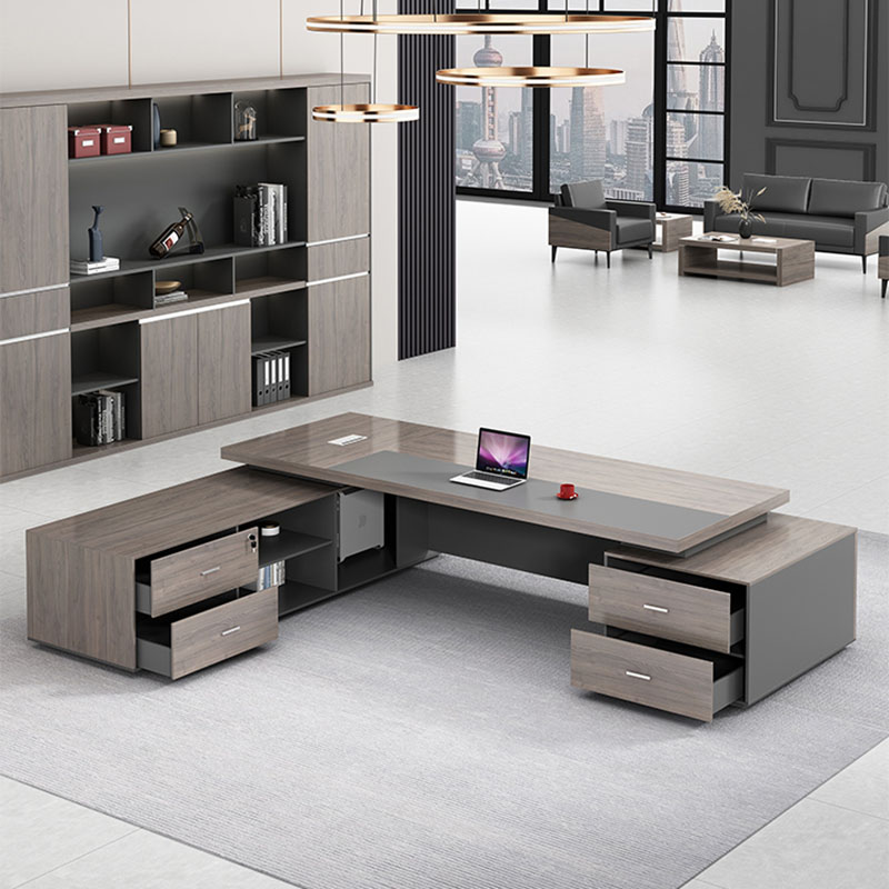 Desk Luxury Storage L Shaped E - Desk Setup No Computer ulasan dan harga