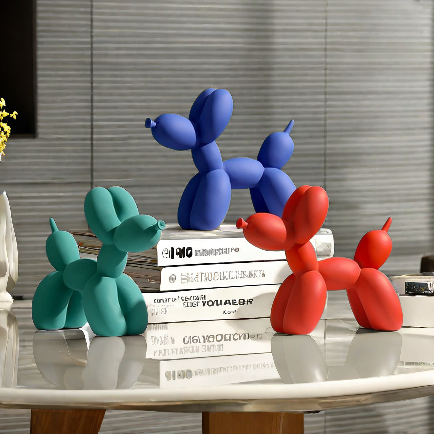 Lovely Color Resin Balloon Dog - Desk Setup Kit ulasan dan harga