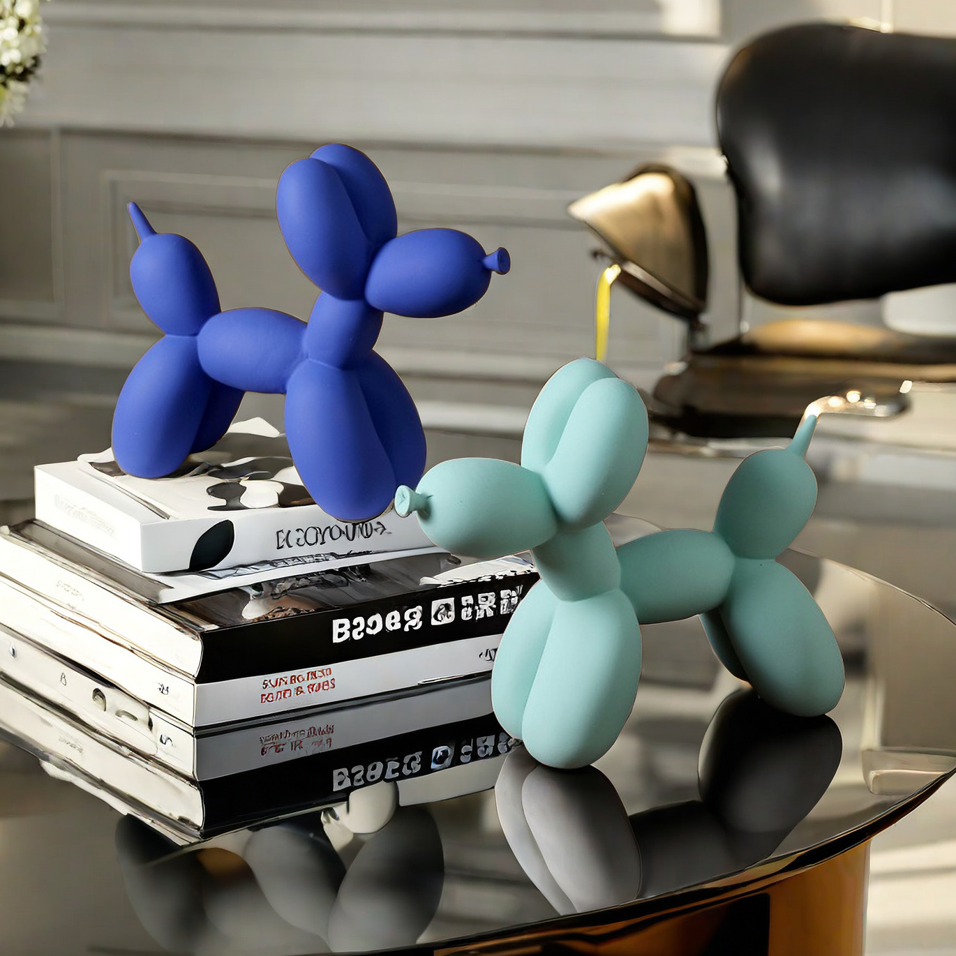 Lovely Color Resin Balloon Dog - Desk Setup Kit ulasan dan harga