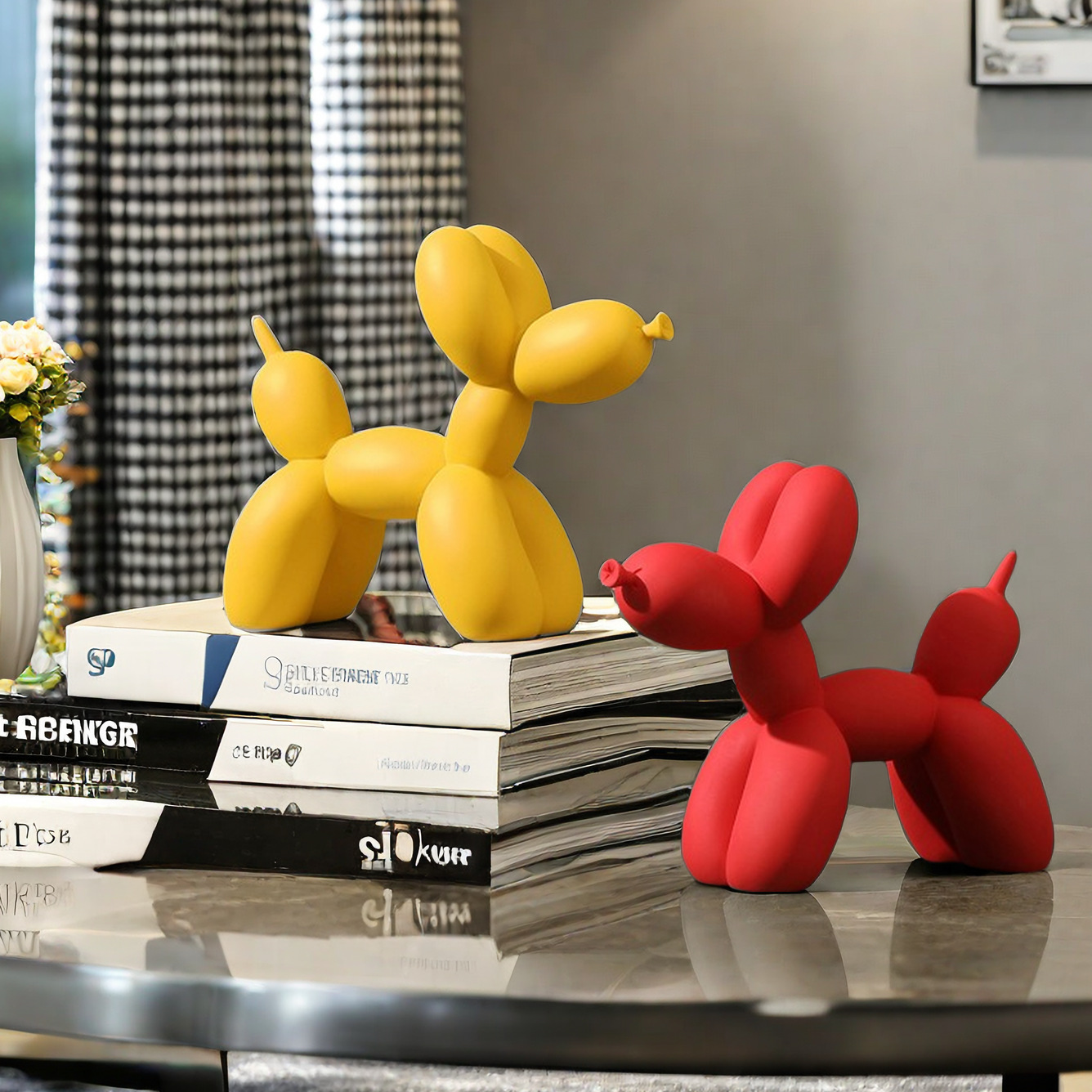 Lovely Color Resin Balloon Dog - Desk Setup Kit ulasan dan harga