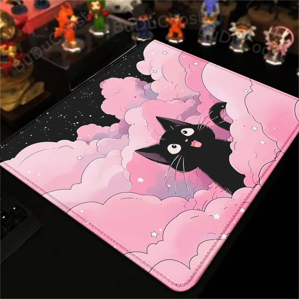18x22cm Small Rug Black Cat Cl - Korean Desk Setup ulasan dan harga
