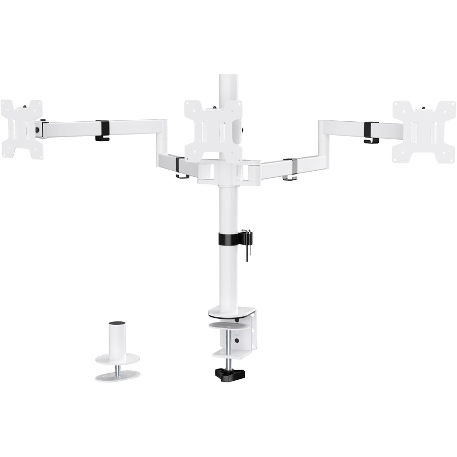 Triple Monitor Mount for Desk  - Desk Setup Triple Monitor ulasan dan harga