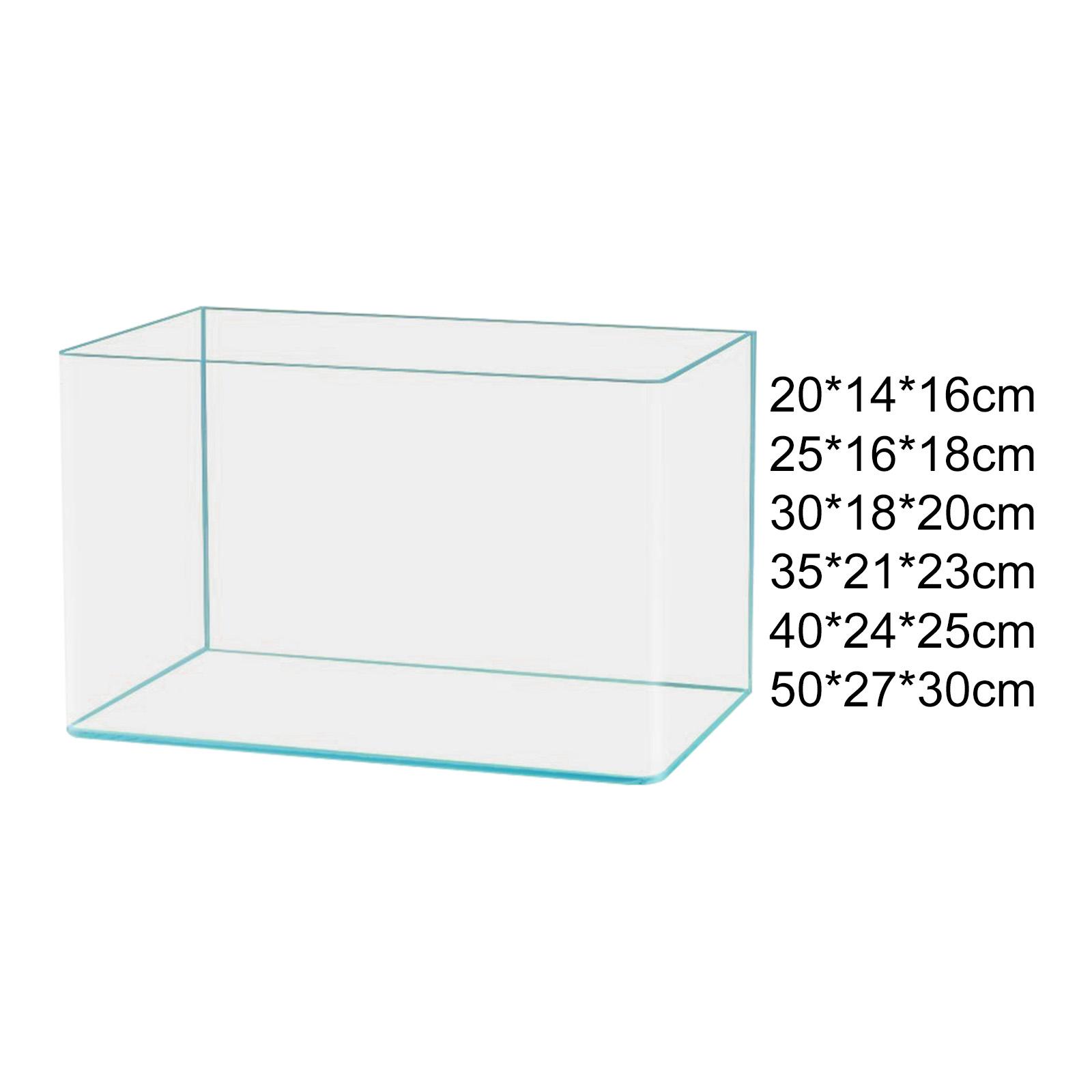 Clear Glass Fish Tank Decorati - Desk Setup Clean ulasan dan harga