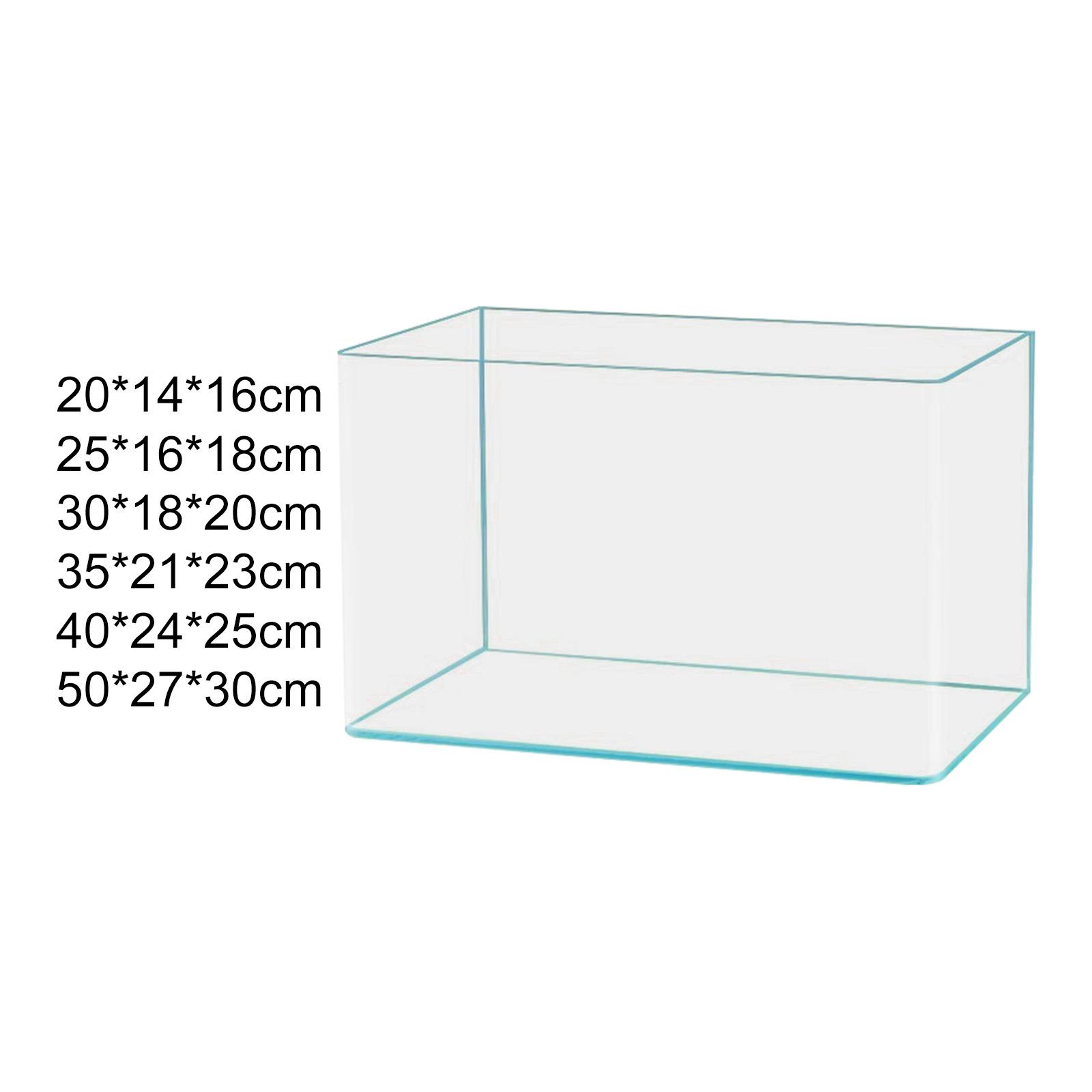 Clear Glass Fish Tank Decorati - Desk Setup Clean ulasan dan harga