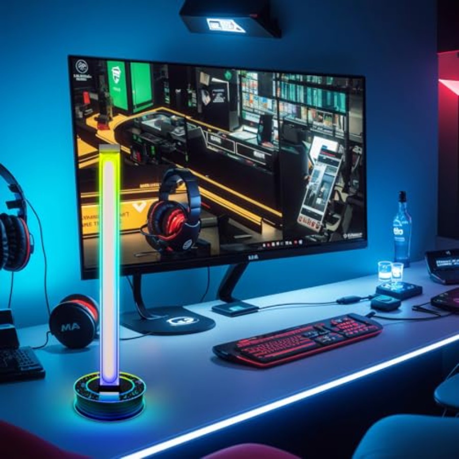 RGB Bluetooth Desk Ambient Lam - Desk Setup Gaming ulasan dan harga