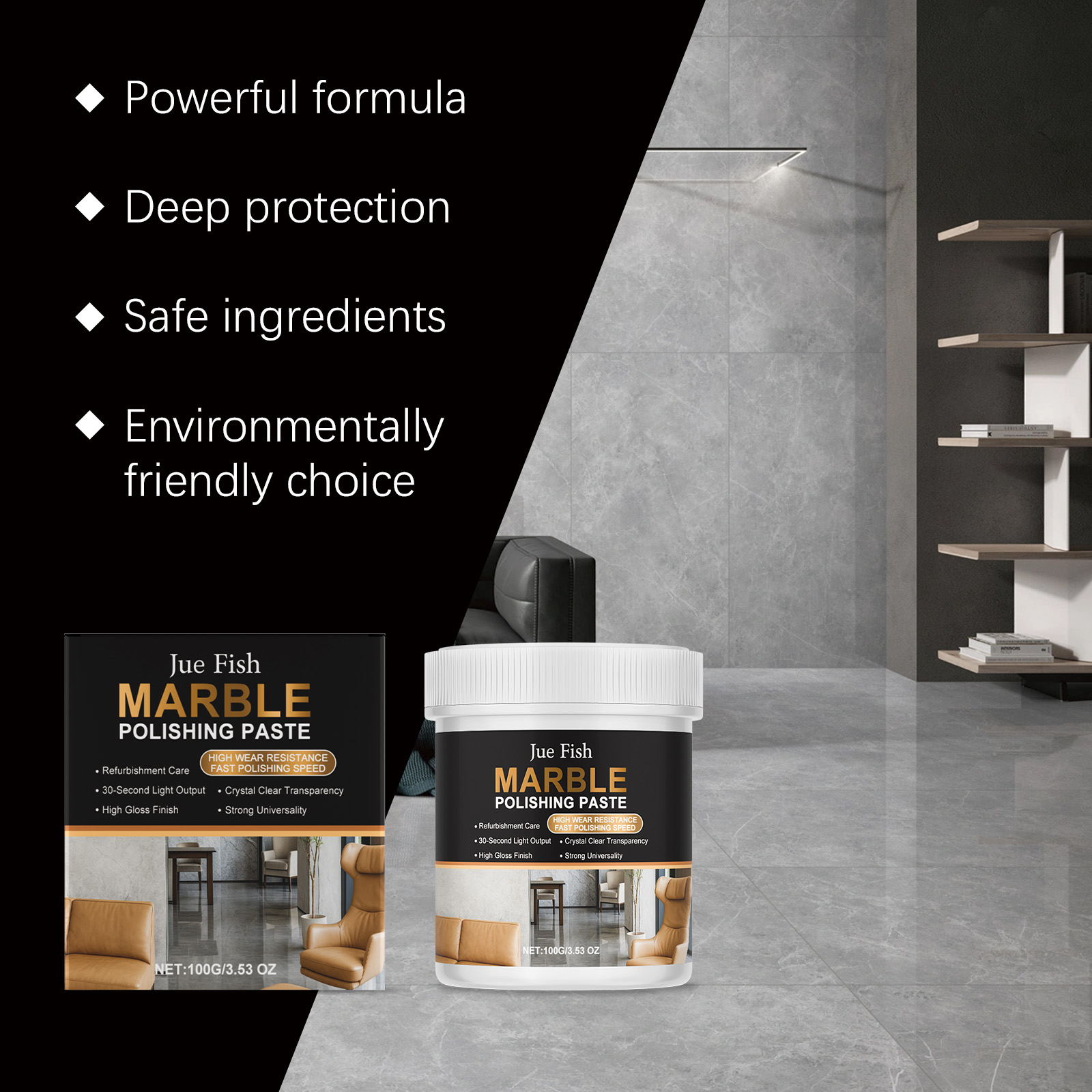 Marble Polishing Paste Effecti - Desk Setup Clean ulasan dan harga
