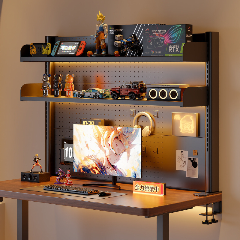 Clamp on Desk Shelf with Pegbo - Desk Setup Productivity ulasan dan harga