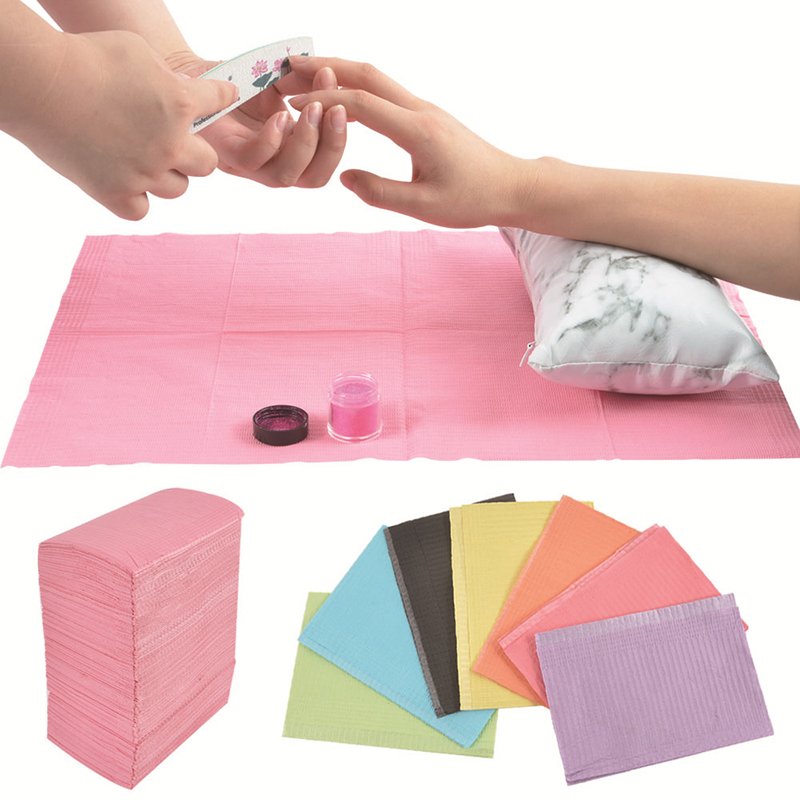 20pcs Nail Art Table Mat Dispo - Desk Setup Clean ulasan dan harga