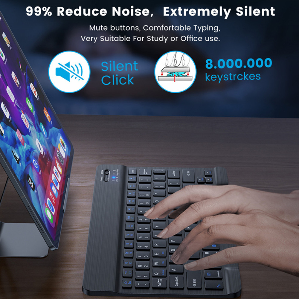 10 lnch  Wireless  Bluetooth M - Desk Setup Keyboard ulasan dan harga