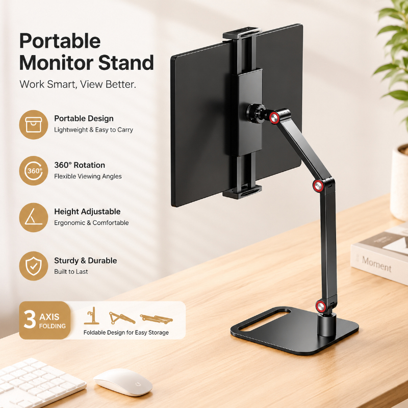Expandable Portable Monitor Mo - Desk Setup Productivity ulasan dan harga