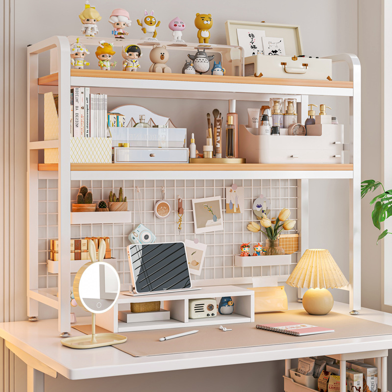 Bookshelf Bookcase With Grid D - Desk Setup Productivity ulasan dan harga