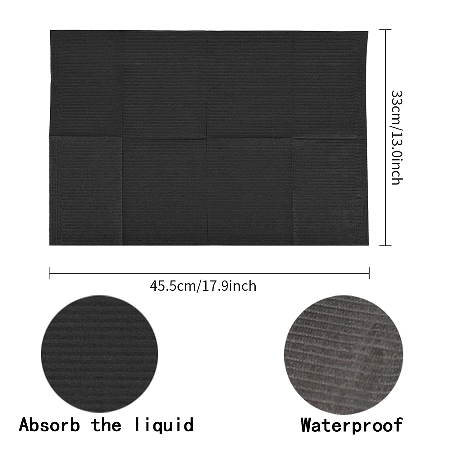 Black Disposable Dental Bibs T - Desk Setup Clean ulasan dan harga