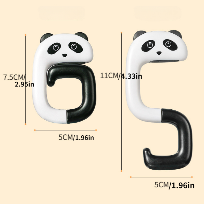 1pcs Cute Panda Schoolbag Hook - Desk Setup Kit ulasan dan harga