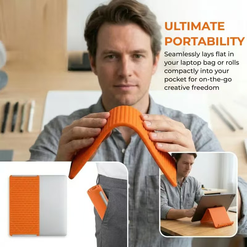 20CM Silicone Phone Stand, Tik - Desk Setup With Ipad ulasan dan harga