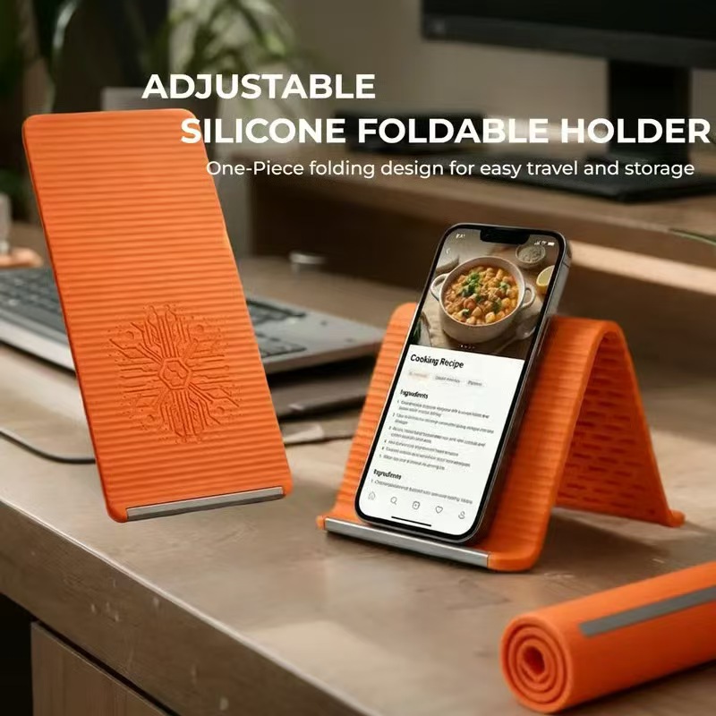 20CM Silicone Phone Stand, Tik - Desk Setup With Ipad ulasan dan harga