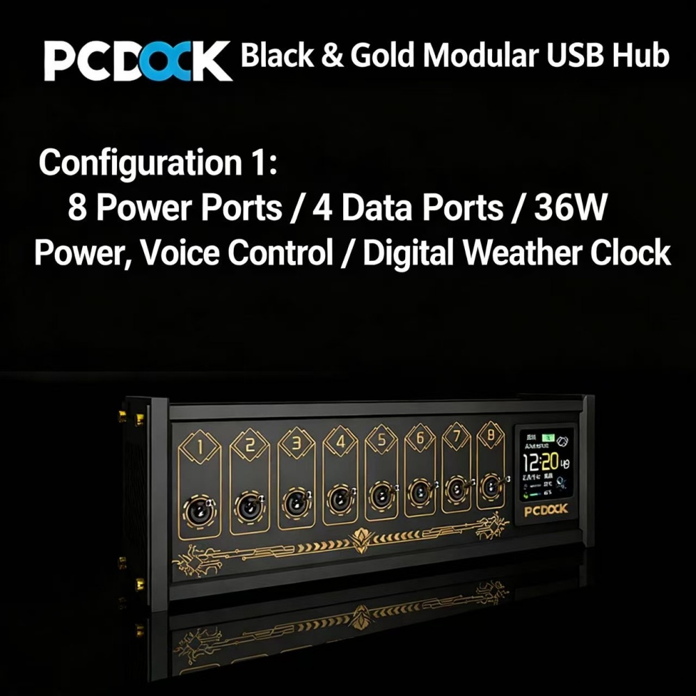 PCDOCK Block USB Desktop Power - Desk Setup Productivity ulasan dan harga