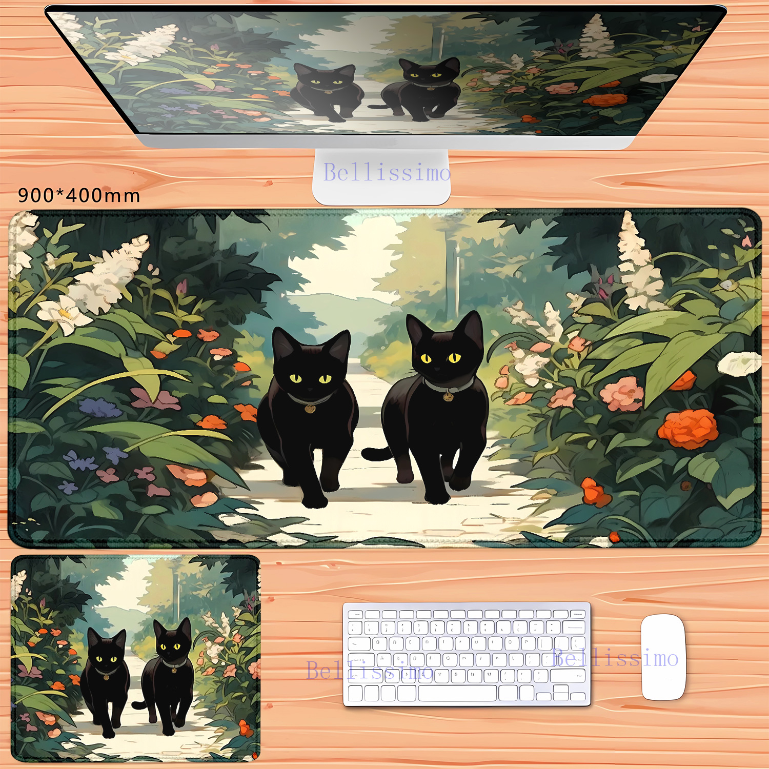 XXL teclado Rubber mousepad La - Korean Desk Setup ulasan dan harga