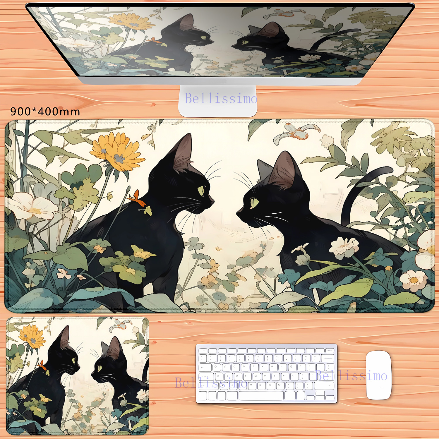 XXL teclado Rubber mousepad La - Korean Desk Setup ulasan dan harga