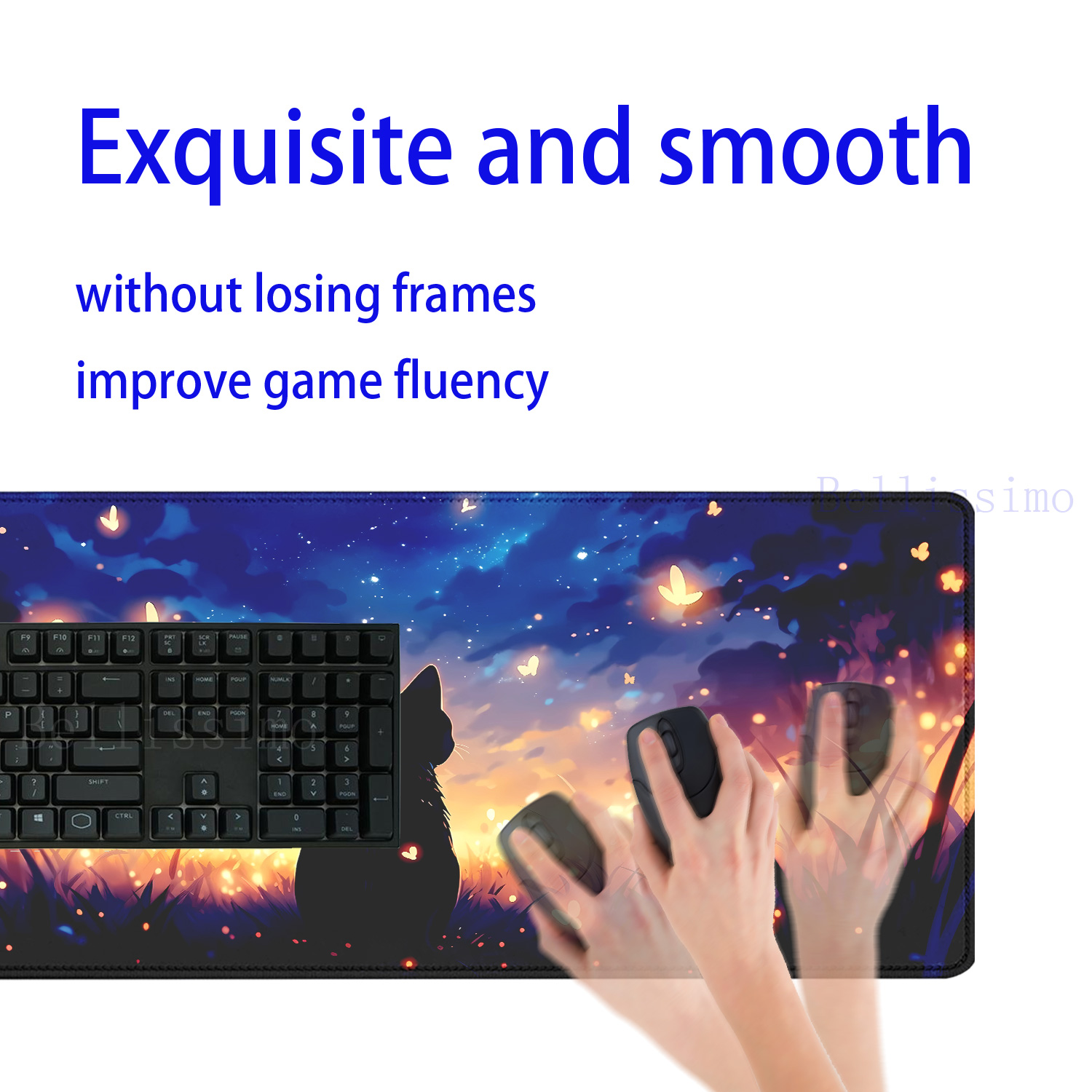 XXL teclado Rubber mousepad La - Korean Desk Setup ulasan dan harga