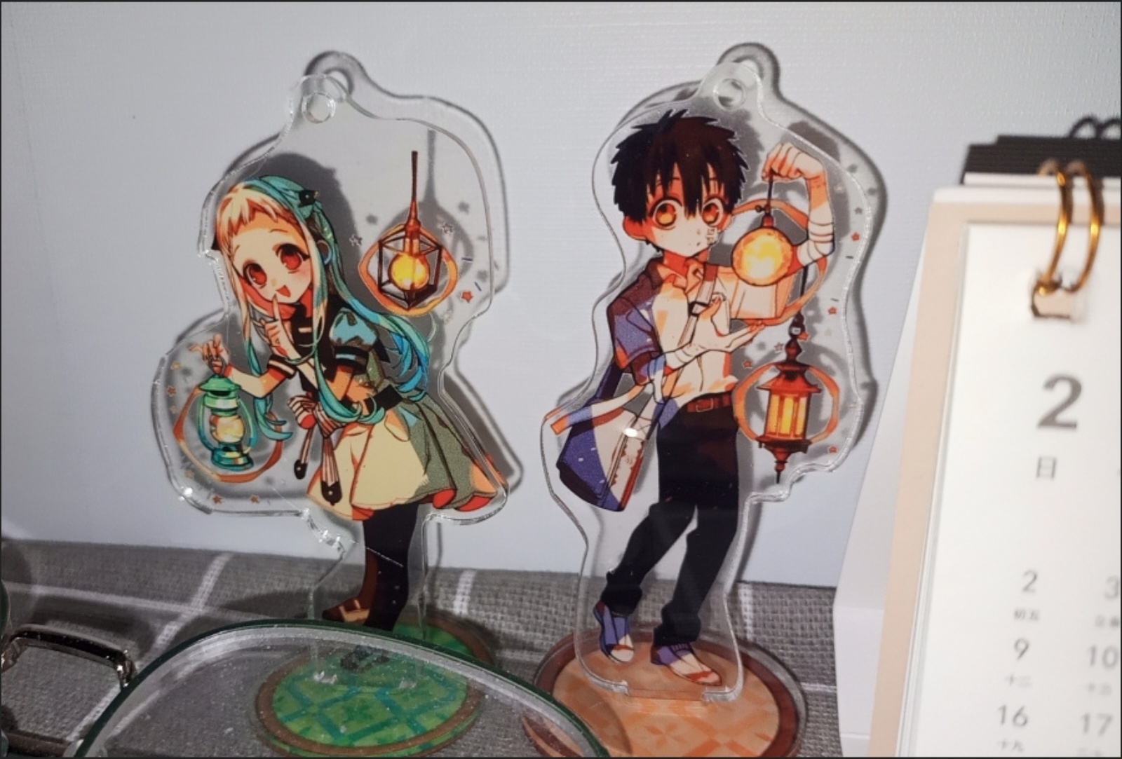 2Pcs/Set Cute Acrylic Stand  F - Desk Setup Kit ulasan dan harga