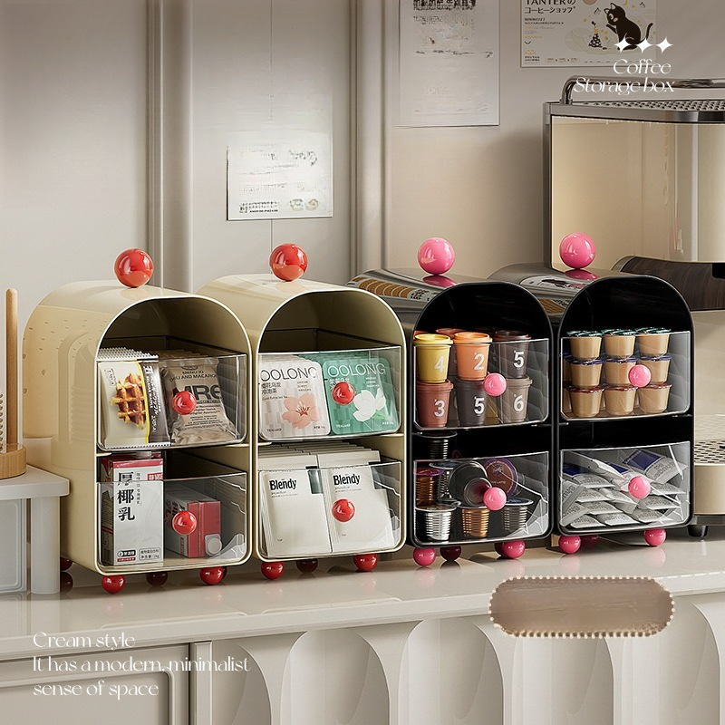 Desktop storage box multi-laye - Desk Setup Clean ulasan dan harga
