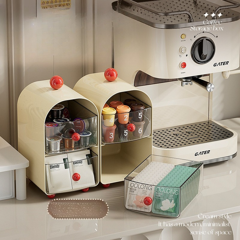 Desktop storage box multi-laye - Desk Setup Clean ulasan dan harga