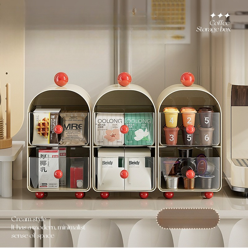Desktop storage box multi-laye - Desk Setup Clean ulasan dan harga