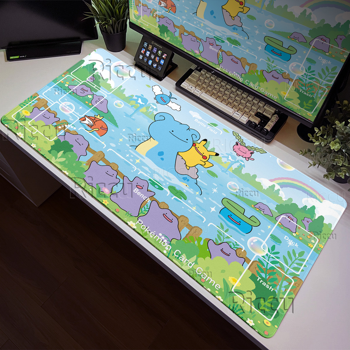 Anime Cartoon Pokémon Ditto Se - Korean Desk Setup ulasan dan harga