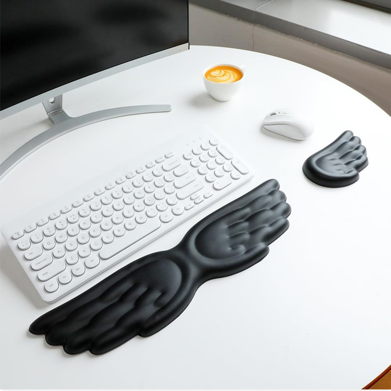 Keyboard Mouse Wrist Rest Ange - Desk Setup Keyboard ulasan dan harga