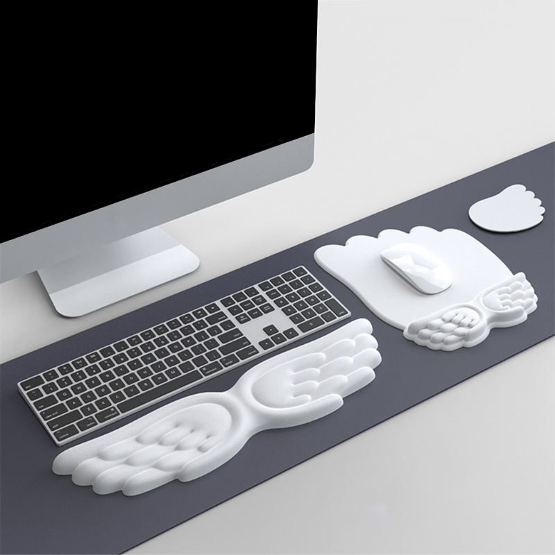 Keyboard Mouse Wrist Rest Ange - Desk Setup Keyboard ulasan dan harga