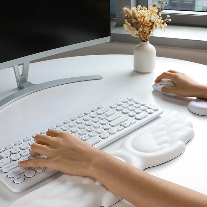 Keyboard Mouse Wrist Rest Ange - Desk Setup Keyboard ulasan dan harga