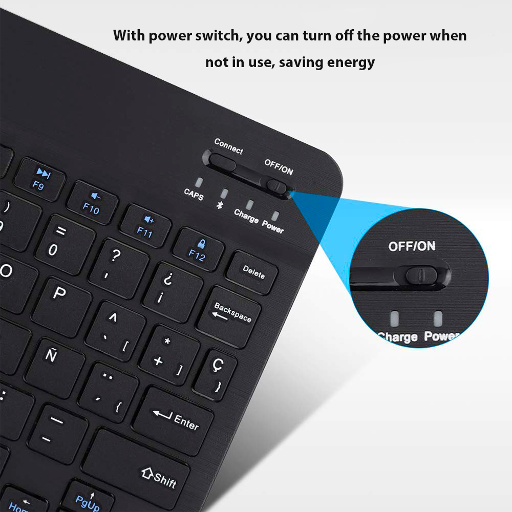 Bluetooth Wireless Keyboard Fo - Desk Setup Keyboard ulasan dan harga
