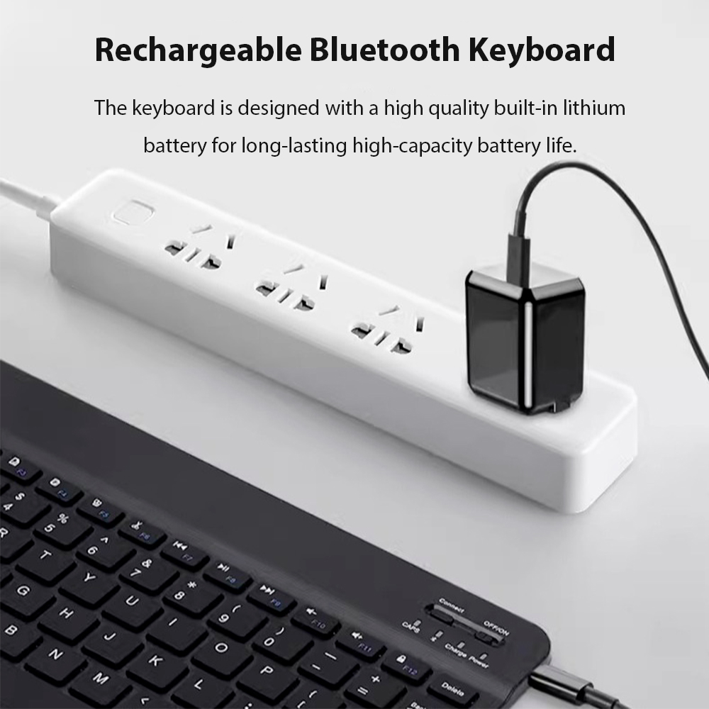 Bluetooth Wireless Keyboard Fo - Desk Setup Keyboard ulasan dan harga
