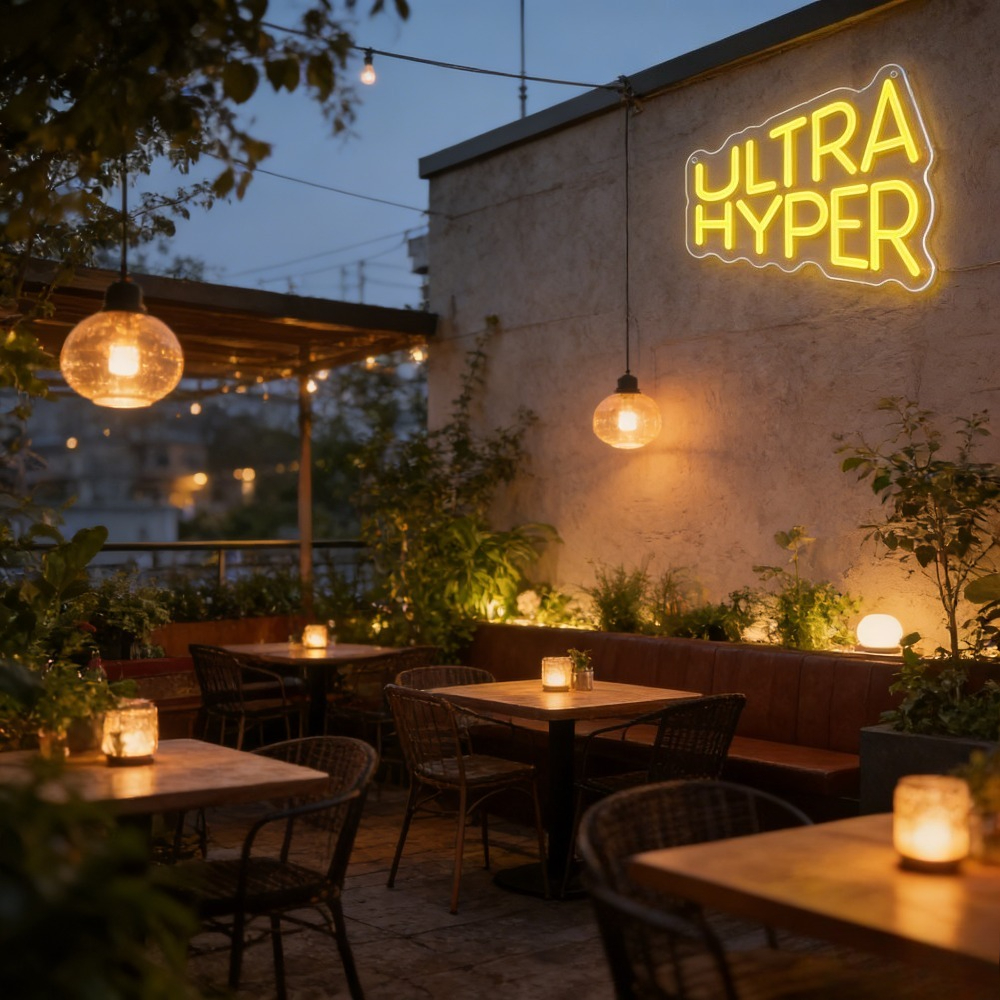 Ultra Hyper Neon Sign LED Wall - Desk Room Setup ulasan dan harga