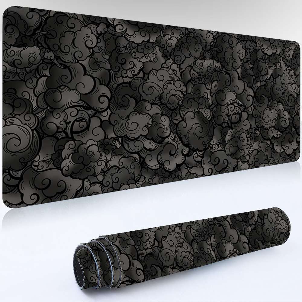 Japan Clouds Deskmat Black Car - Korean Desk Setup ulasan dan harga
